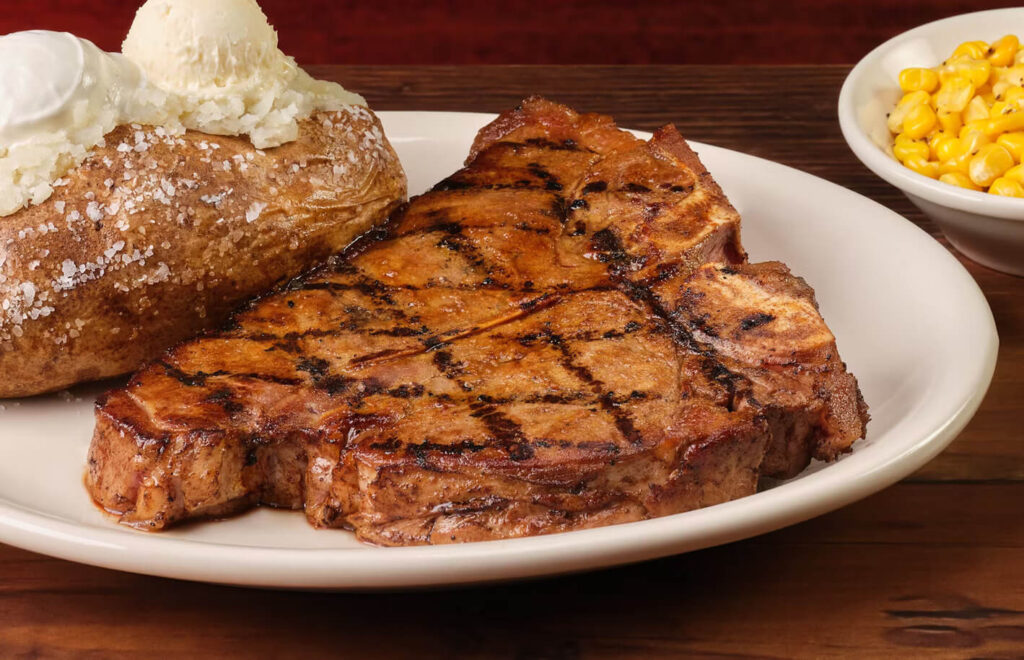 pork grilled meat in texas roadhouse handcut menu